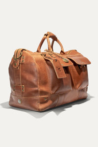 Leather Travel Duffle in Tan by Will Leather Goods