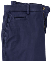 Broken Twill Stretch Cotton Shorts in Ocean Blue (College Modern Fit - 8" Inseam) by Ballin
