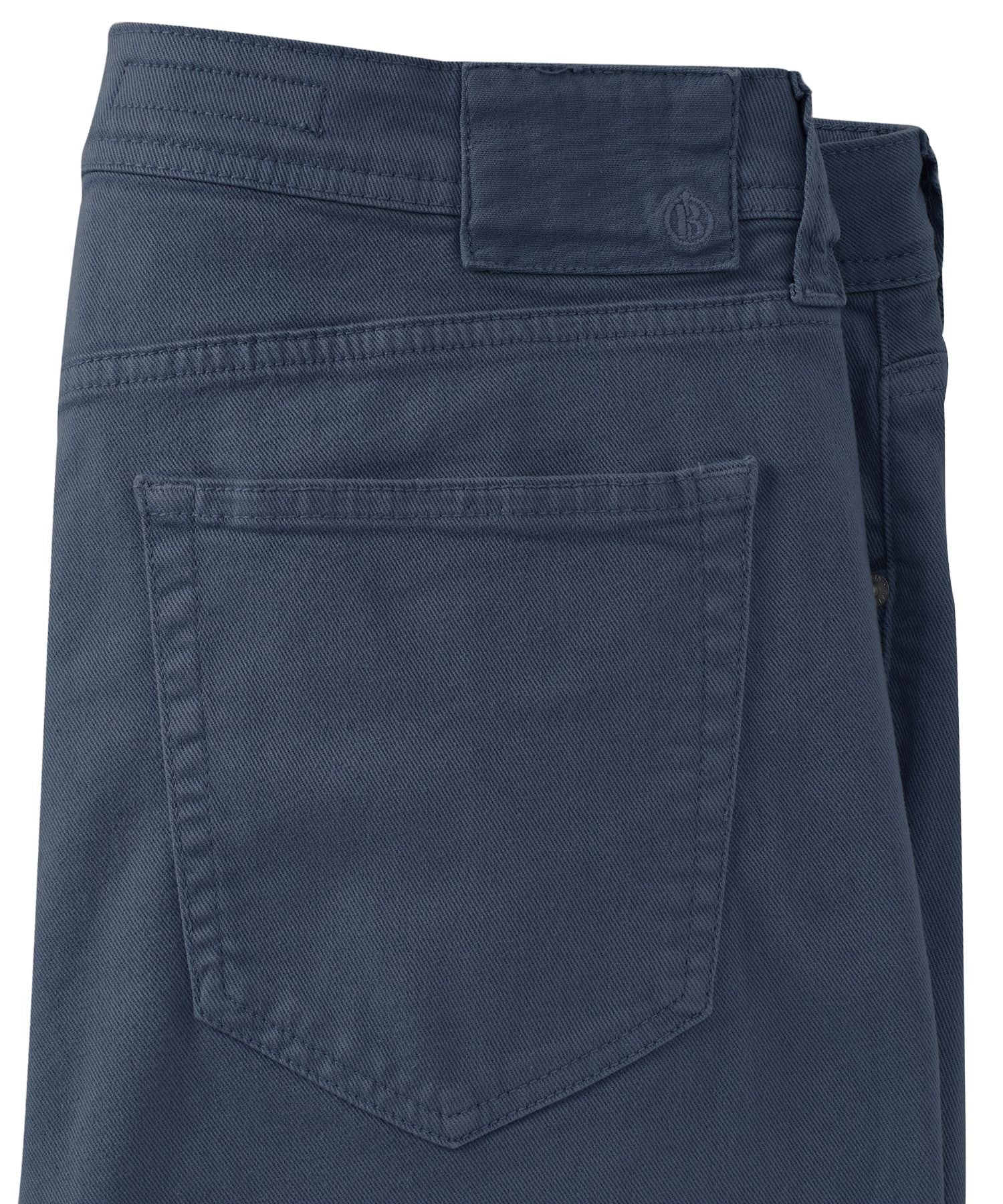 'Old Dyed Denim' Stretch 5-Pocket Jeans in Dark Denim (Modern Straight Fit) by Ballin