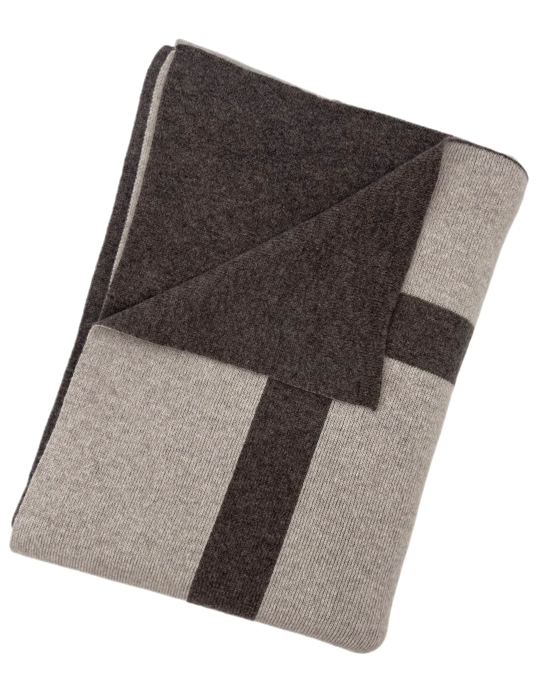 100% Cashmere Homestead Knit Throw (Choice of Colors) by Alashan Cashmere