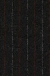 Double Stripe 'Archive Line' Wool Blend Pub Cap in Black by Wigens