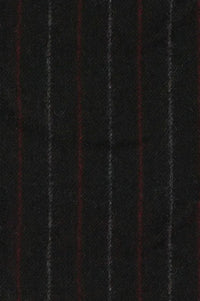 Double Stripe 'Archive Line' Wool Blend Pub Cap in Black by Wigens