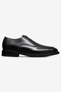 Rivington Apron-Toe Derby Dress Shoe in Black Leather by Allen Edmonds