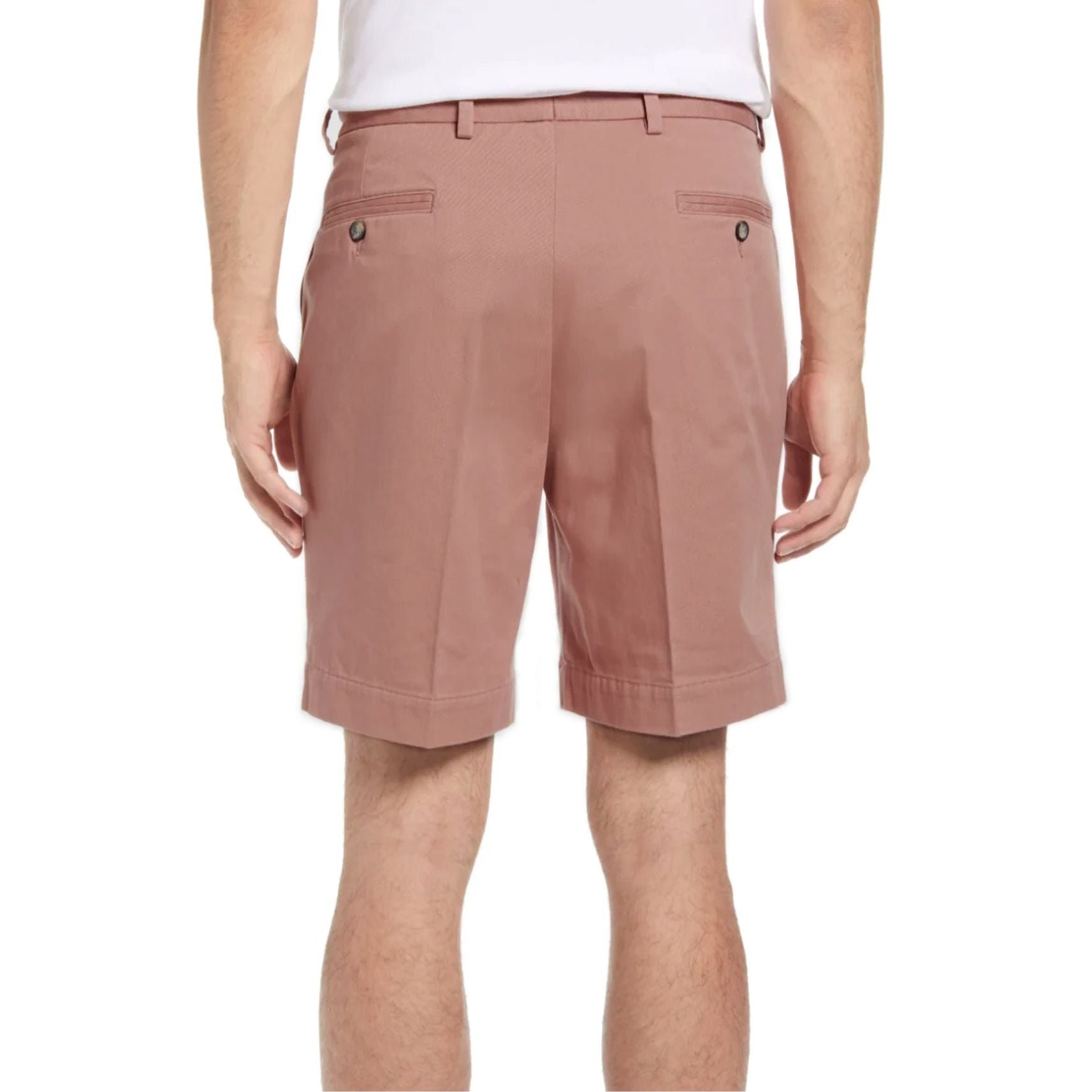 Washed Khaki Shorts in Charleston Brick (Oak9 Double Reverse Pleat) by Charleston Khakis