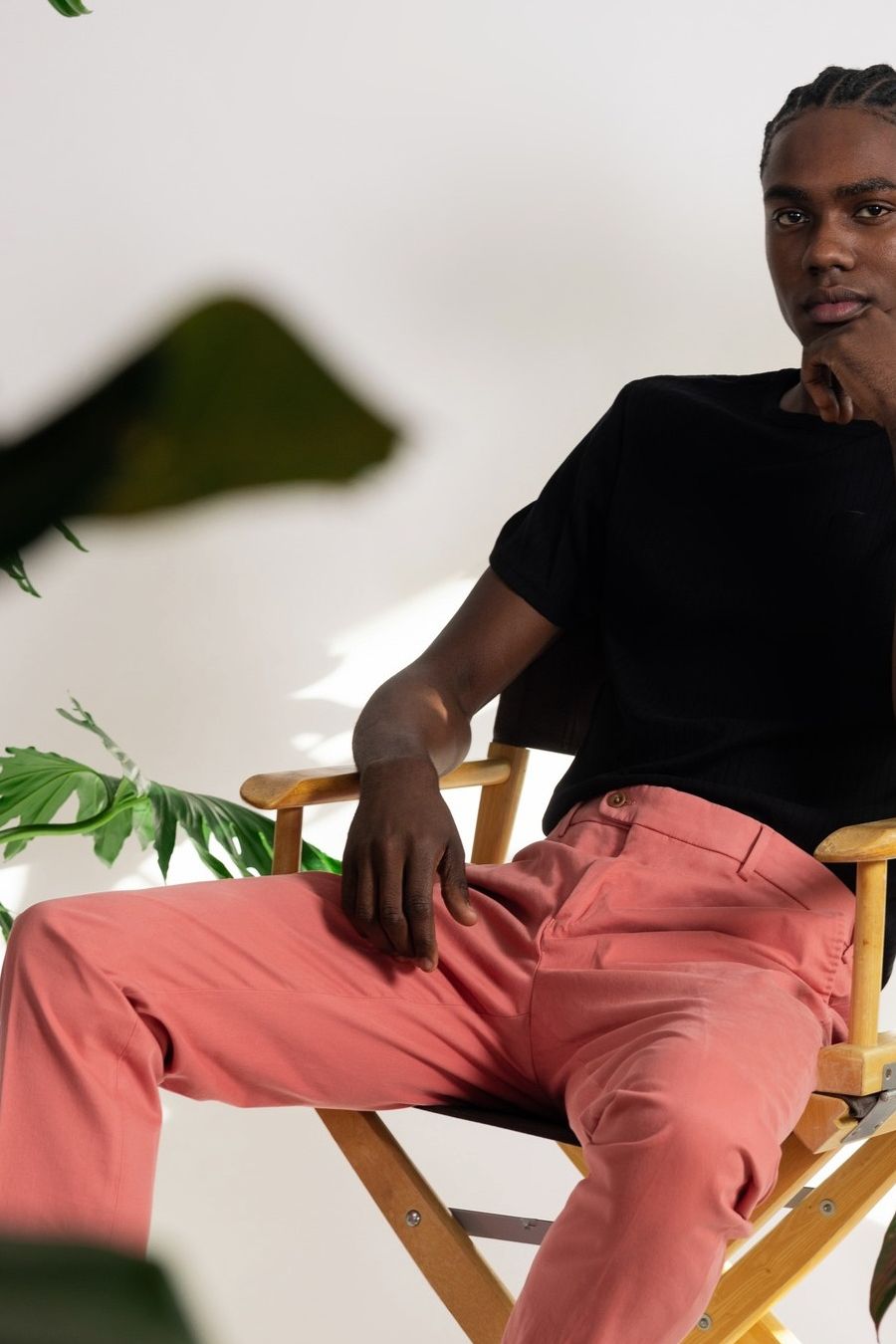 Supima Sateen Italian Luxury Flat Front Cotton Trouser in Nantucket Red (Choice of Fits) by 6 East by Ballin