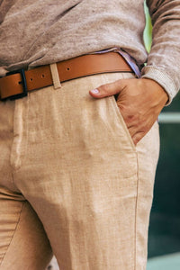 Bi-Stretch Performance Linen Trouser in Choice of Colors (Dunhill Traditional Fit) by Ballin