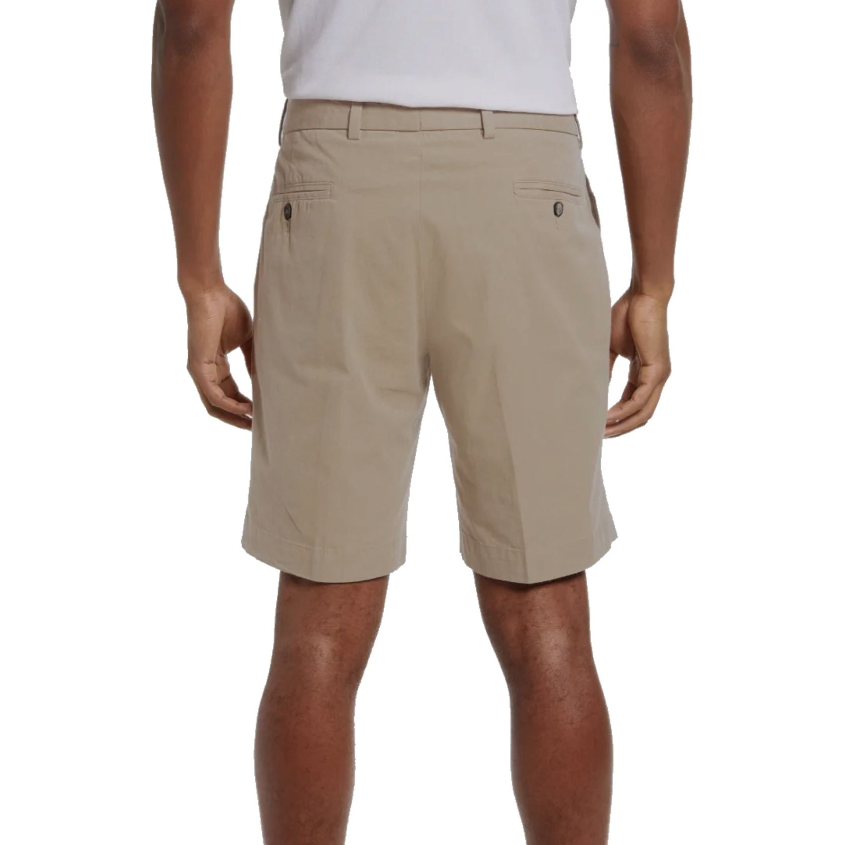 Washed Poplin Shorts in Khaki (Sumpter9 Flat Front) by Charleston Khakis