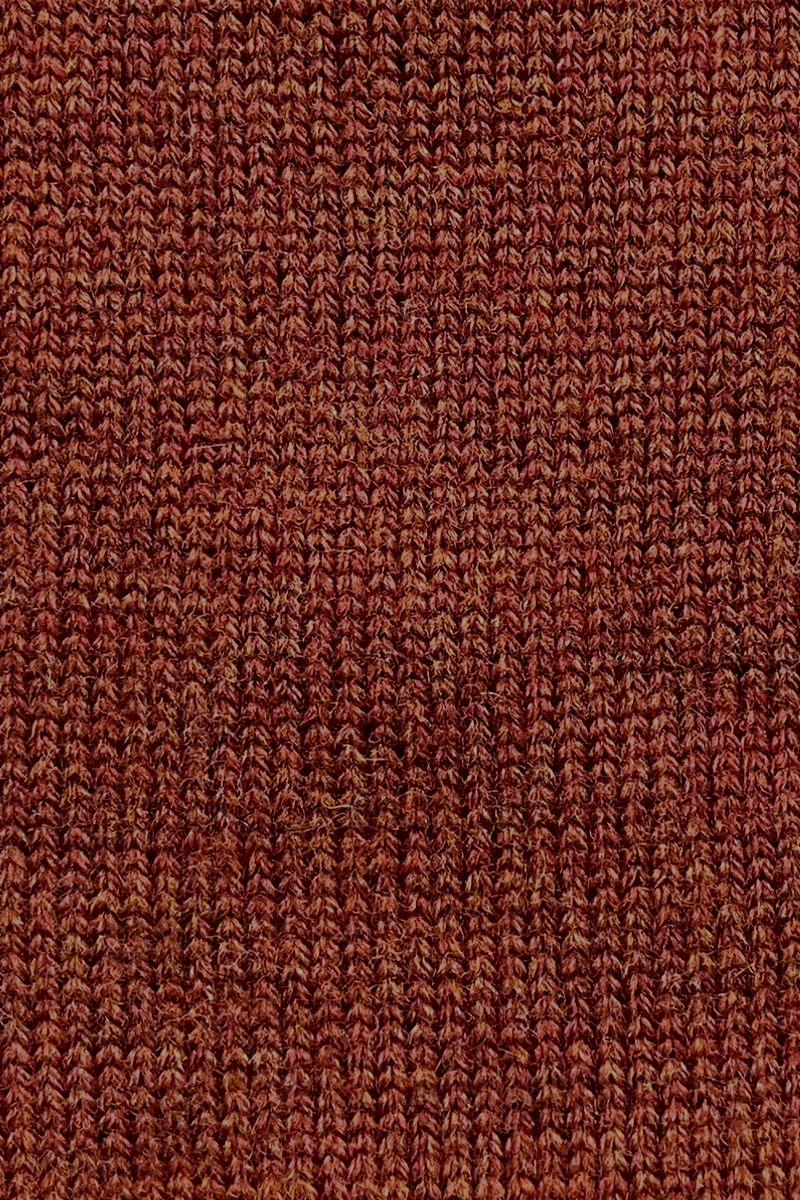 Extra Fine 'Zegna Baruffa' Merino Wool Quarter-Zip Sweater in Rust by Viyella