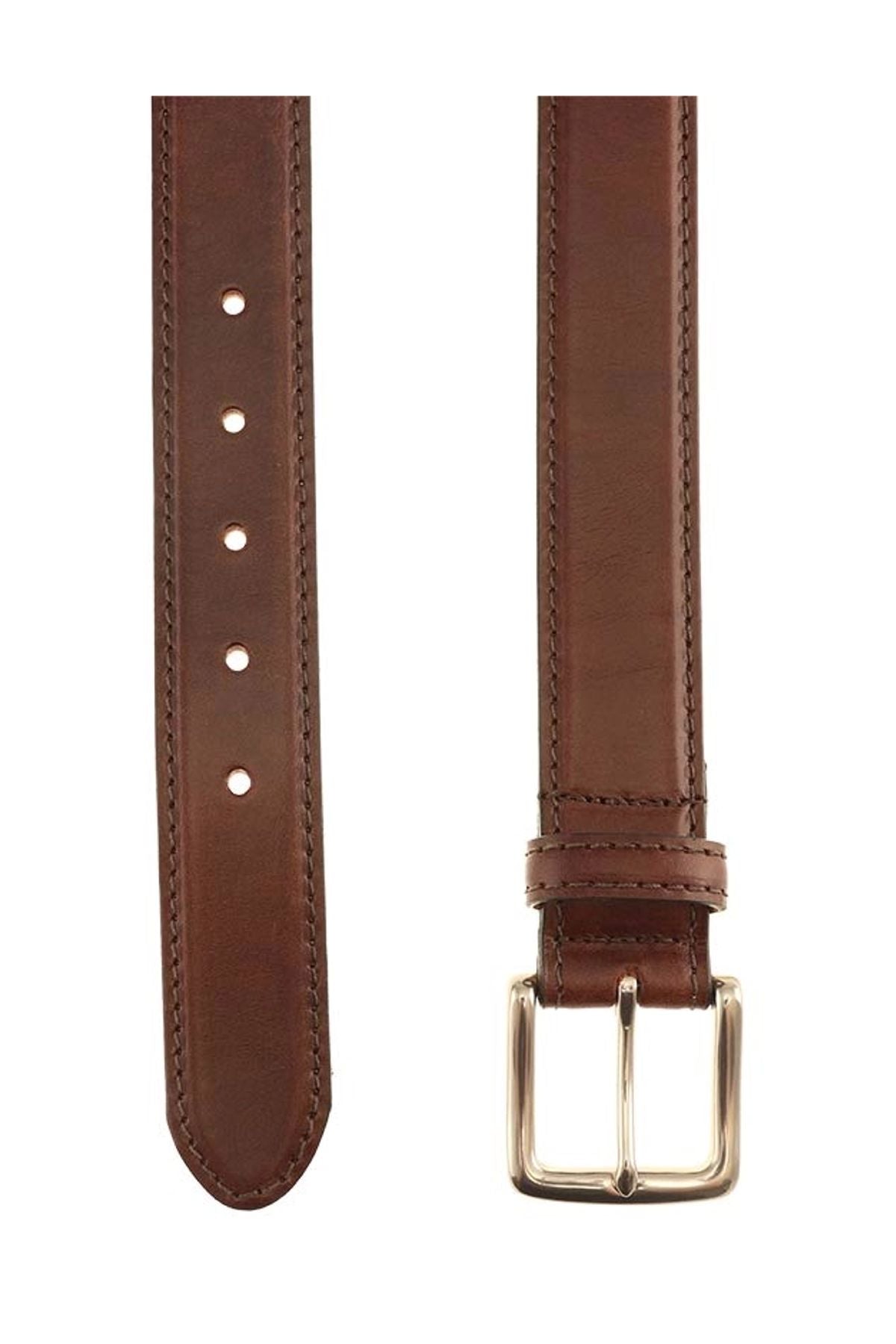 Colombia Calfskin Dress Belt in Briar by T.B. Phelps