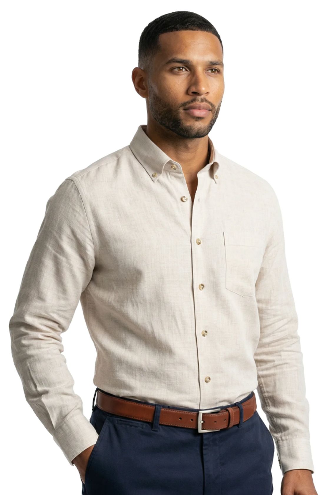 The Chambray Shirt in Birch by Scott Barber