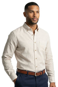 The Chambray Shirt in Birch by Scott Barber