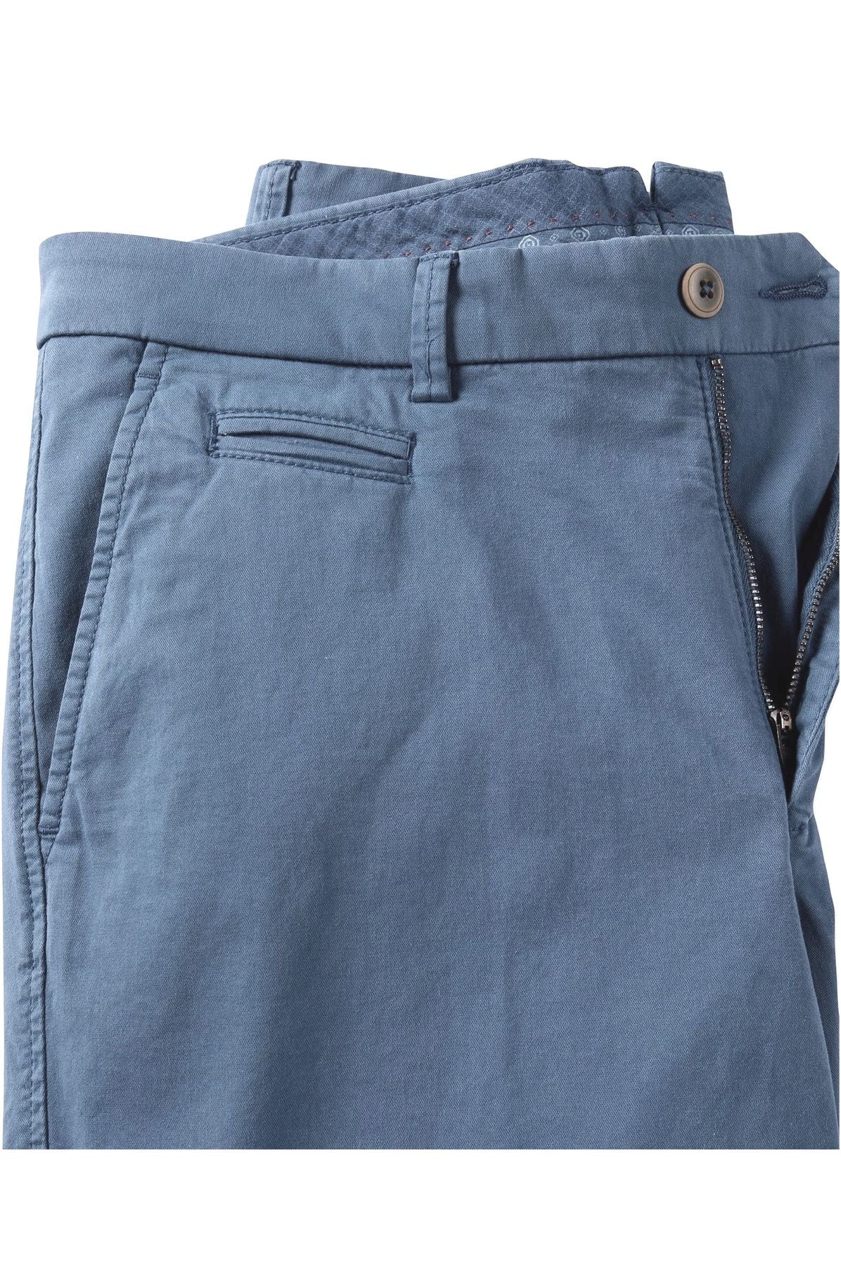 Broken Twill Stretch Cotton Shorts in True Navy (Drummond Traditional Fit) by Ballin