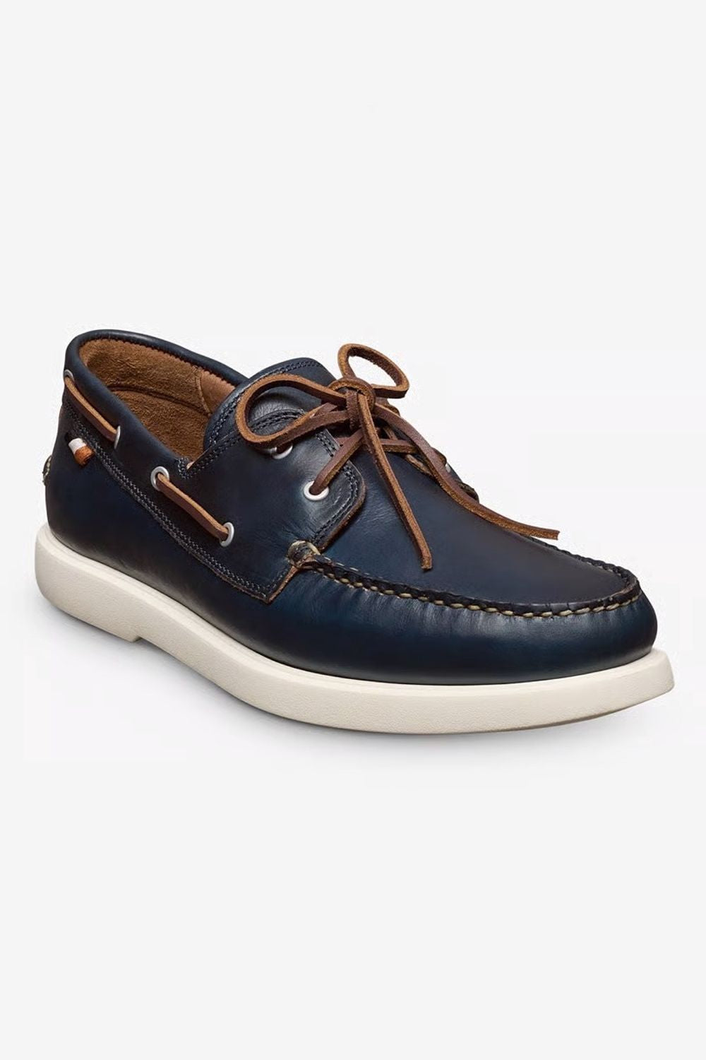 Panama Boat Shoe in Navy Weatherproof Horween Chromexcel Leather by Allen Edmonds