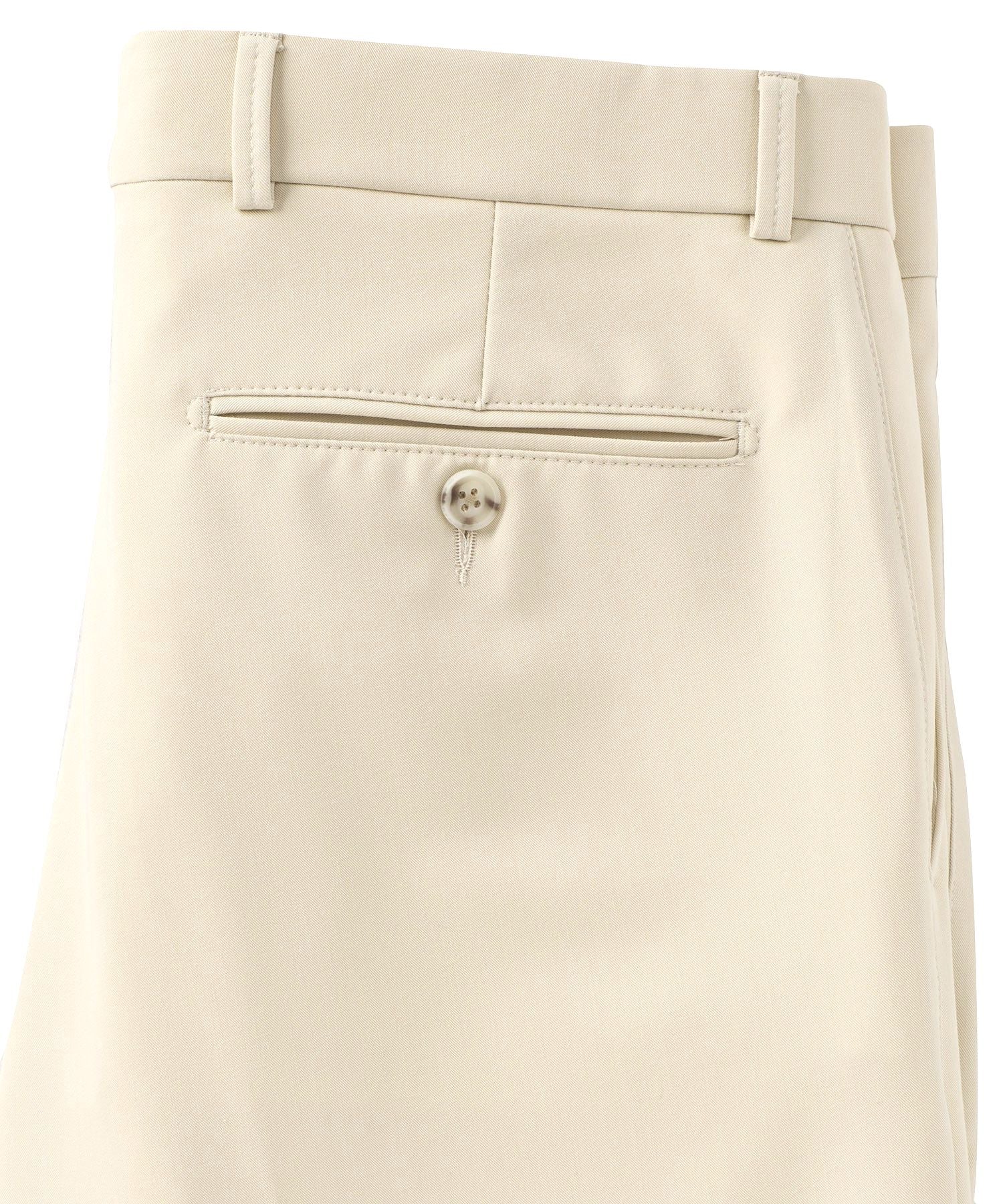 Comfort-EZE Commuter Bi-Stretch Gabardine Trouser in Ivory (Flat Front Models) by Ballin