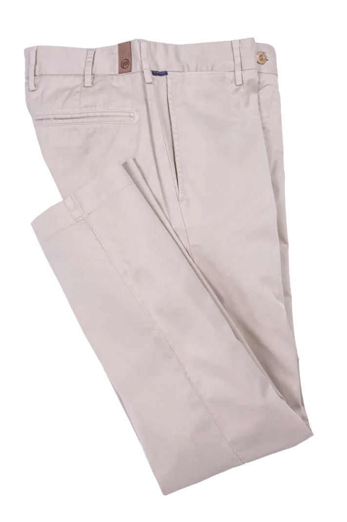 The Airman Lightweight Tapered Leg Khakis in Stone by Pennbilt