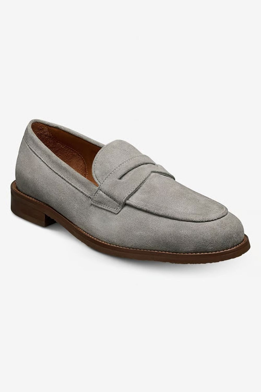 Como Penny Loafer in Piombo Grey Suede by Allen Edmonds