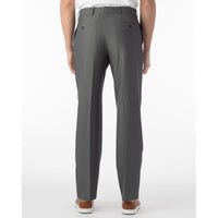 Performance Wool Blend Commuter Bi-Stretch Serge Comfort-EZE Trouser in Medium Grey (Flat Front Models) by Ballin