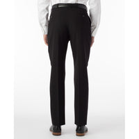 Performance Wool Blend Commuter Bi-Stretch Serge Comfort-EZE Trouser in Black (Flat Front Models) by Ballin
