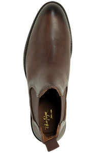 Brisbane Tumbled Calfskin Chelsea Boot in Troy Brown by Alan Payne Footwear