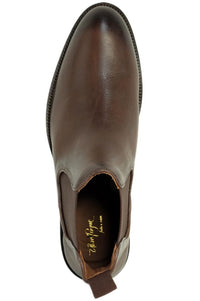 Brisbane Tumbled Calfskin Chelsea Boot in Troy Brown by Alan Payne Footwear