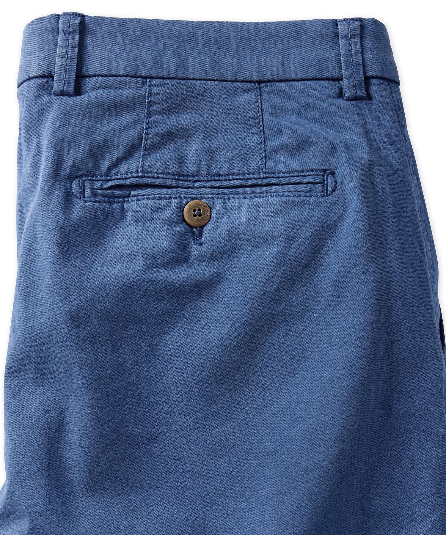 Broken Twill Stretch Cotton Shorts in True Navy (Drummond Traditional Fit) by Ballin