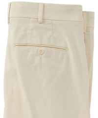 Supima Sateen Italian Luxury Flat Front Cotton Trouser in Butter (Choice of Fits) by 6 East by Ballin