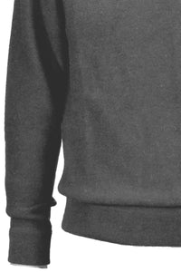 Royal Alpaca Sweatshirt-Style Crew Neck Sweater in Grey by Peru Unlimited