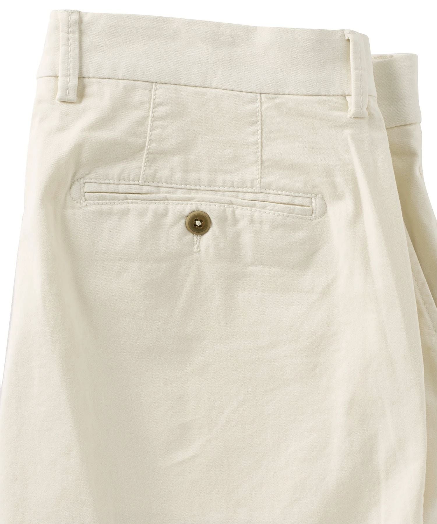 Broken Twill Stretch Cotton Shorts in Bone (Drummond Traditional Fit) by Ballin