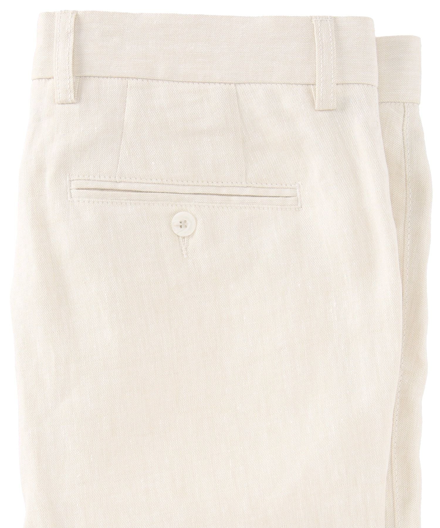 Italian Linen Chambray Twill Pants in White (Choice of Fits) by Ballin
