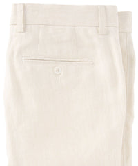 Italian Linen Chambray Twill Pants in White (Choice of Fits) by Ballin