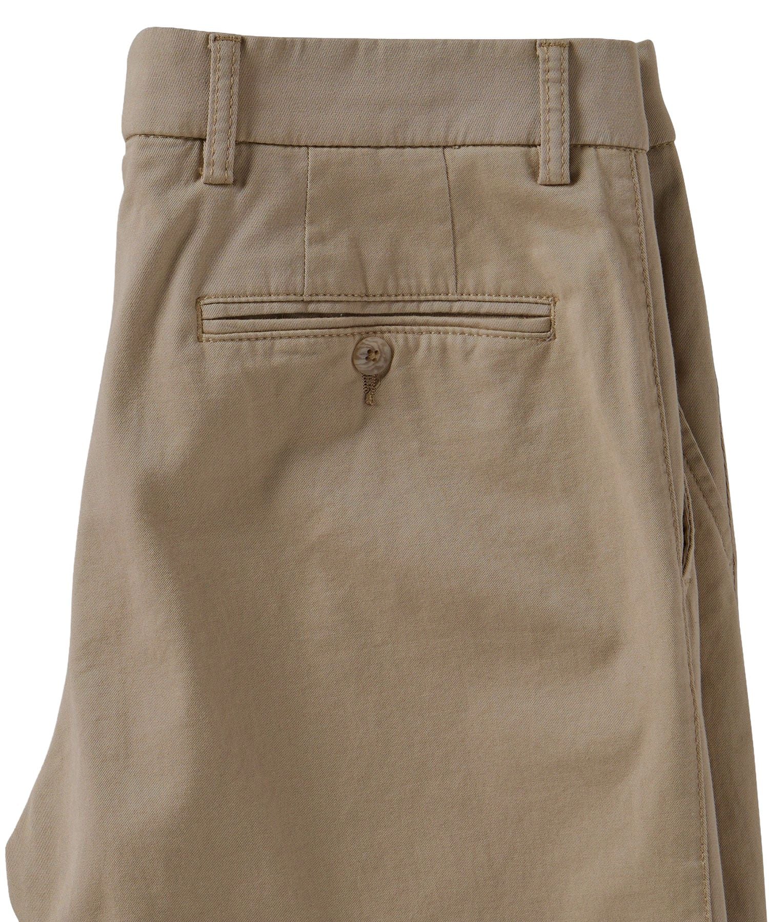 Perma Color Pima Twill Khaki Pants in Khaki (Flat Front Models) by Ballin
