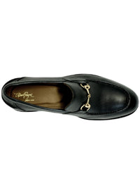 Miami Pebble Grain Leather Bit Loafer in Black by Alan Payne Footwear