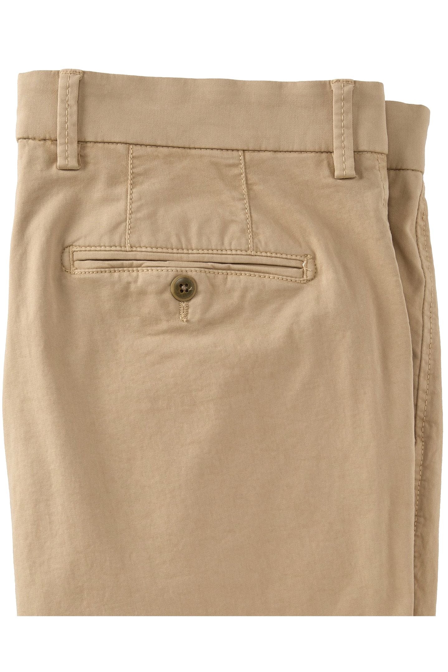 Broken Twill Stretch Cotton Shorts in Burlap (Drummond Traditional Fit) by Ballin