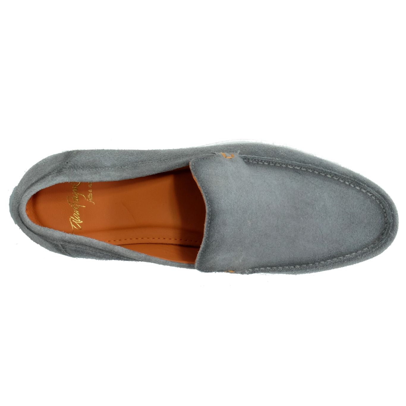 Rio Casual Suede Loafer in Pewter by Alan Payne Footwear