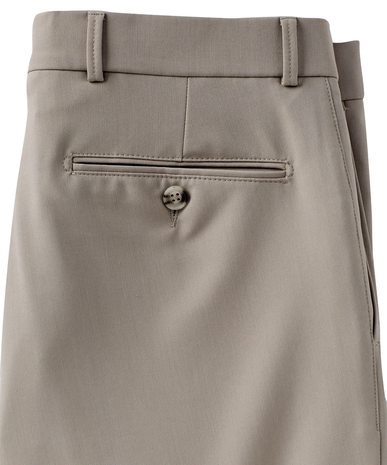 Comfort-EZE Commuter Bi-Stretch Gabardine Trouser in Stone (Flat Front Models) by Ballin