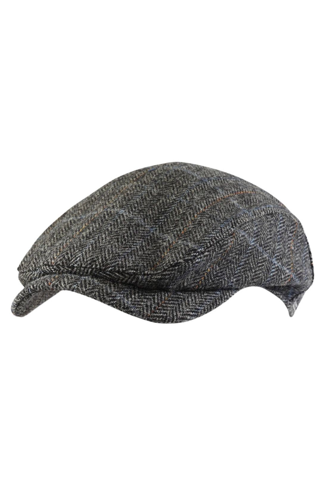 Ivy Contemporary Cap in Herringbone Overcheck Shetland Wool (Choice of Colors) by Wigens