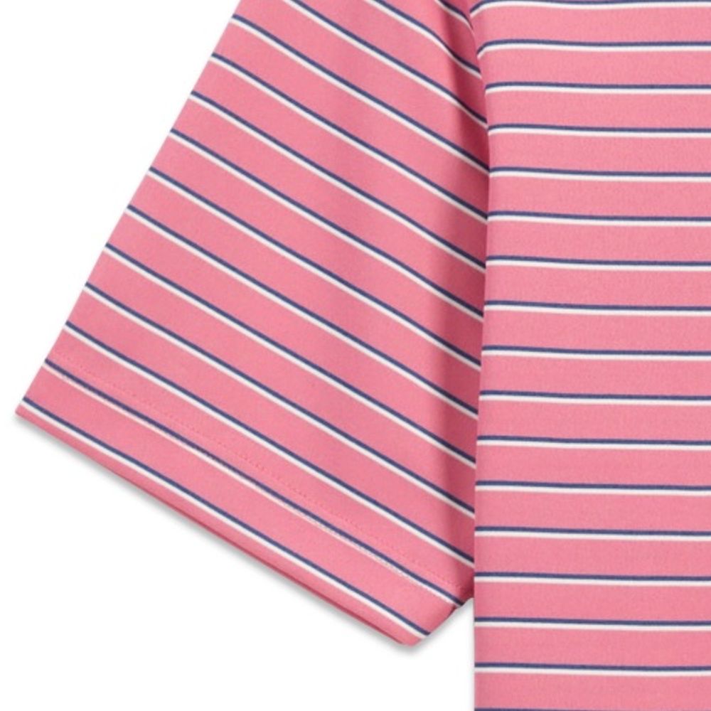 Shaded Stripe Tech Polo in Nantucket Red by Scott Barber