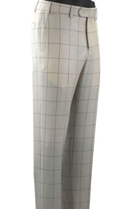 Micro Structured Windowpane Wool Tropical Twill 'Vitale Barbers Canonico' Italian Luxury Trouser (Houston Modern Fit - Choice of Colors) by 6 East by Ballin