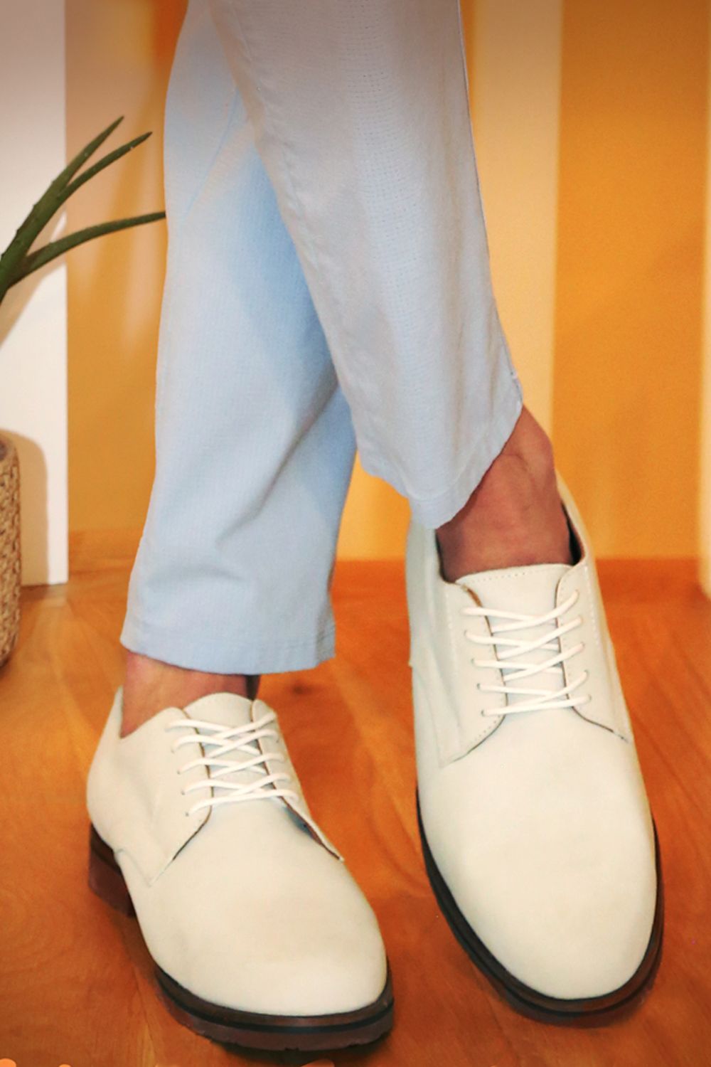 Spencer Sport Oxford in White Nubuck by T.B. Phelps