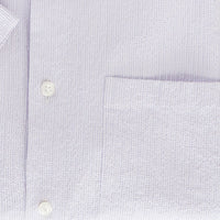 Short Sleeve Stretch Seersucker Mini Stripe Sport Shirt in Grapeade by Scott Barber