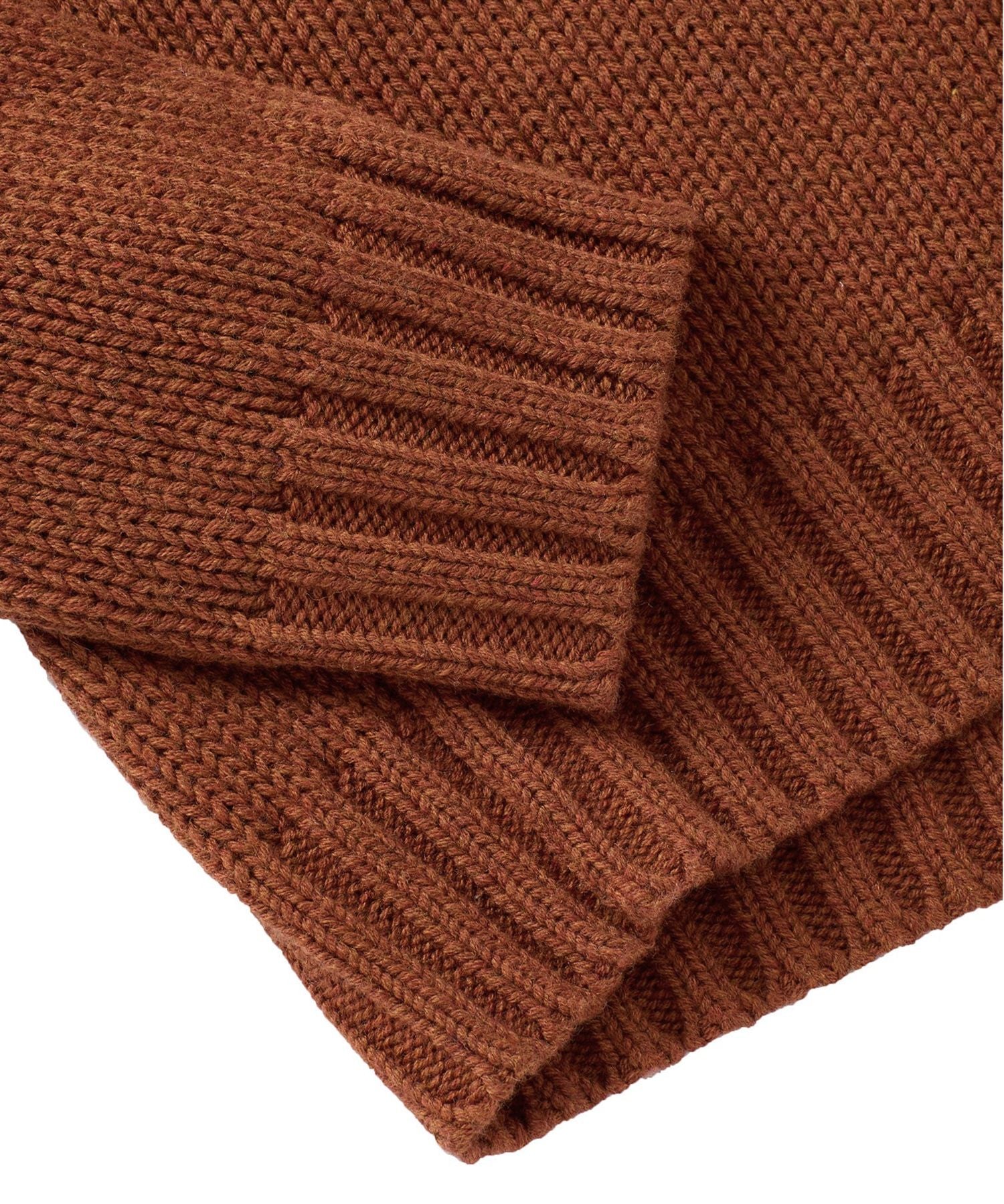 Merino Wool and Cotton Sweater in Auburn by Borgo28