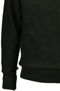 Royal Alpaca Sweatshirt-Style Crew Neck Sweater in Hunter Green Heather by Peru Unlimited