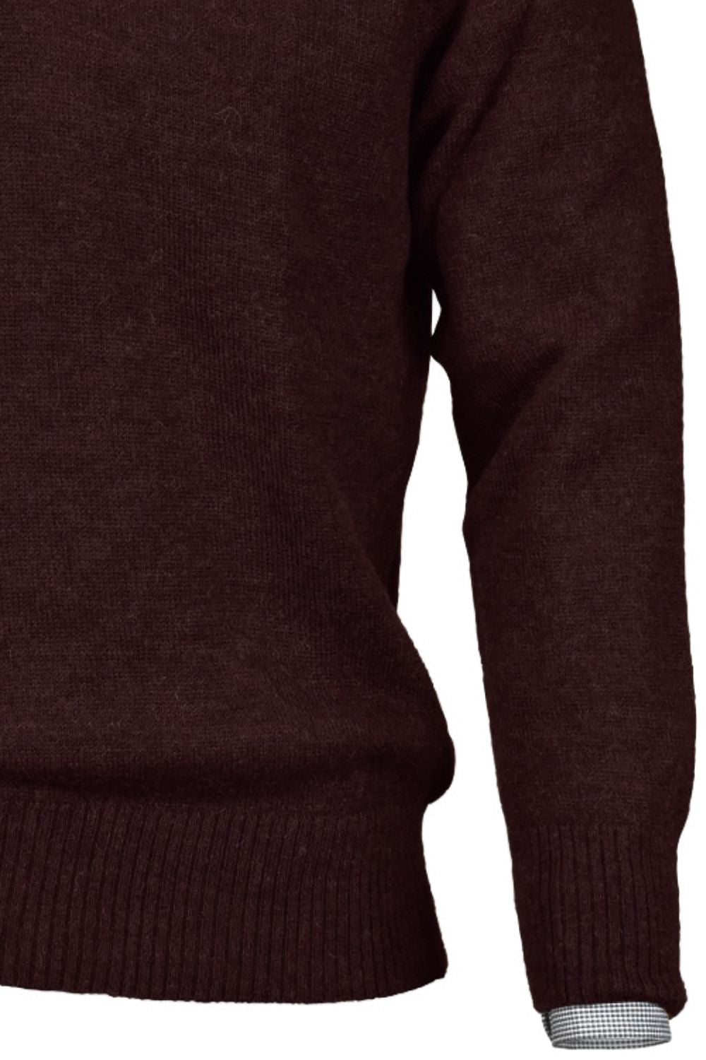 Royal Alpaca 2-Button Shawl Collar Sweater in Wine Heather (Size Medium) by Peru Unlimited