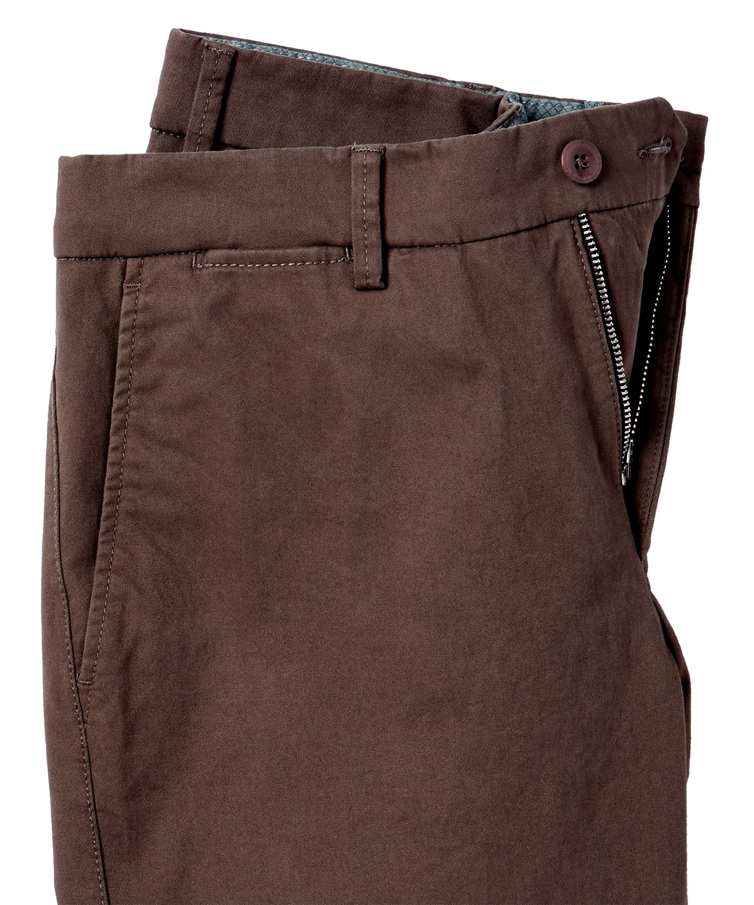 Perma Color Pima Twill Khaki Pants in True Khaki (Mansfield Relaxed Fit) by Ballin