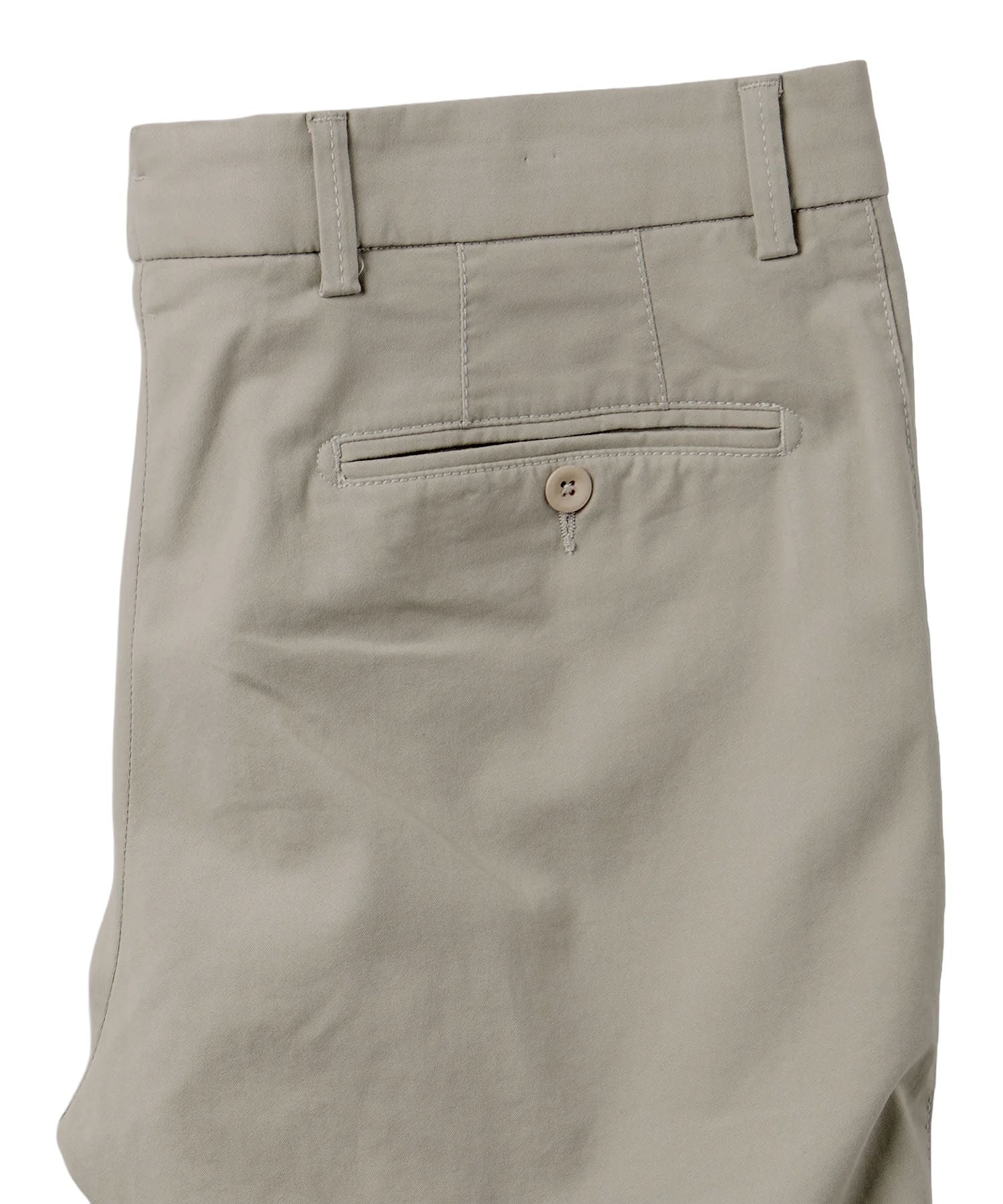Perma Color Pima Twill Khaki Pants in Stone (Flat Front Models) by Ballin