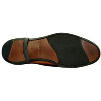 Naples Tumbled Leather Modern Penny Slip-On in Black by Alan Payne Footwear