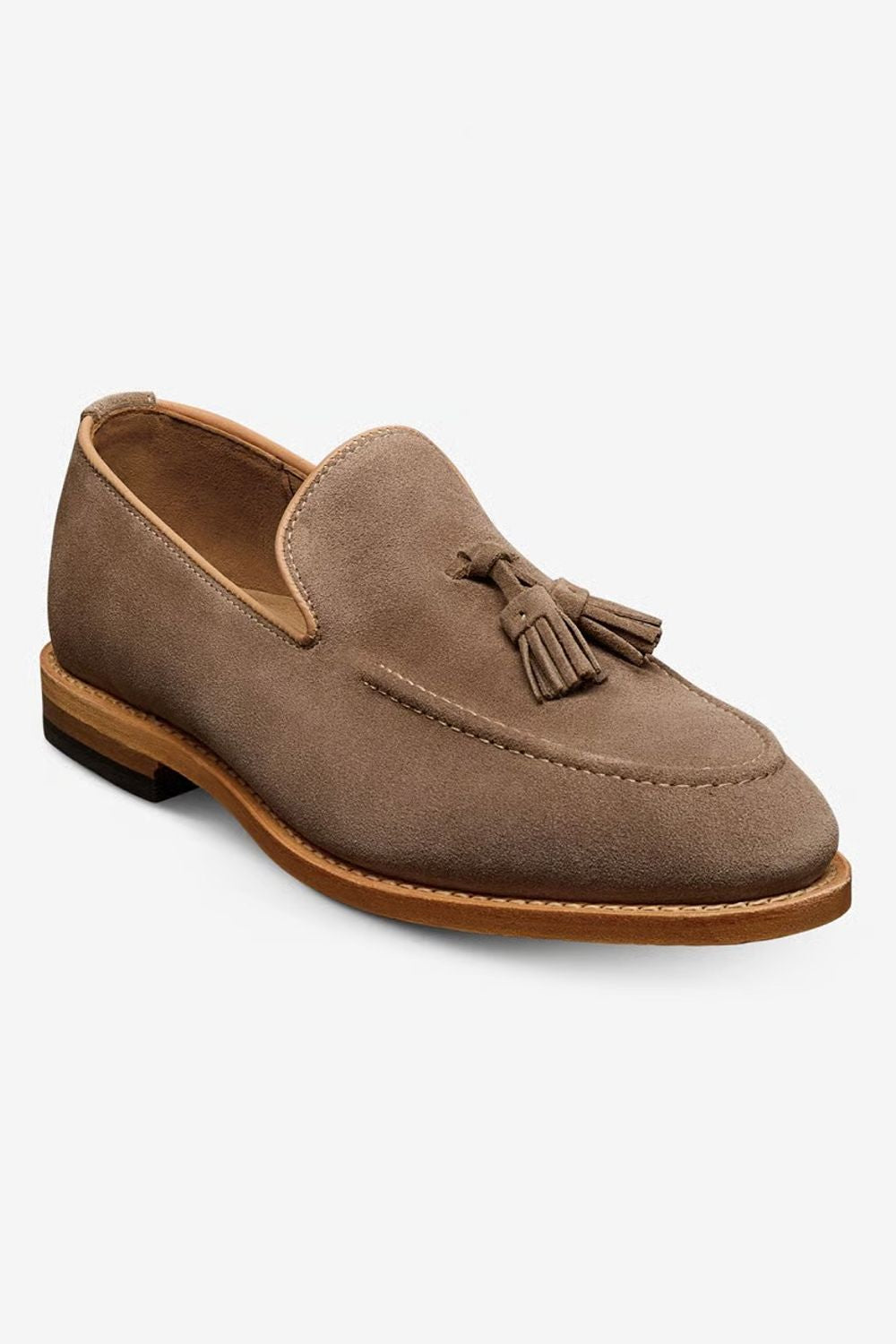 Randolph Tassel Loafer in Tobacco Suede by Allen Edmonds