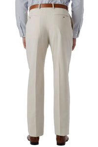 Super 120s Wool Gabardine Comfort-EZE Trouser in Stone Grey (Flat Front Models) by Ballin