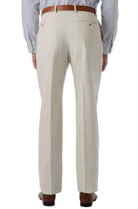 Super 120s Wool Gabardine Comfort-EZE Trouser in Stone Grey (Flat Front Models) by Ballin