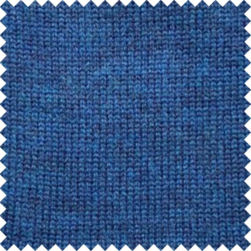 Extra Fine 'Zegna Baruffa' Merino Wool Crew Neck Sweater in Teal Blue by Viyella